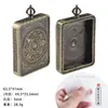 Caixa Thangka Popular de Xizang Caixa Gawu DIY Animal do Zodíaco Dourado Fosco 3,5x4,5 Caixa Zakiram