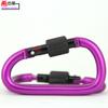 Cerradura de arenado Hebrew 8#D 80*45*7.4mm cerradura roscada gancho de resorte de seguridad color negro pistola accesorios para exteriores