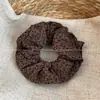 Patchwork Doce Fresco Coreano Estampa de Leopardo Escovada Anel de Intestino Grosso Elástico Durável Estiloso Acessório de Cabelo Elástico