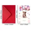 Temu Transfronterizo Amazon Tarjetas Lindas para Recién Nacidos, Mes Completo y Mensajes de Bendición para el Primer Cumpleaños, Sobres de Regalo y Juegos de Tarjetas de Felicitación