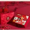 Caja de Dulces para Boda 2025 Caja Vacía con Acabado de Alta Gama, Caja de Regalo para Invitados, Detalle de Compromiso Estilo Chino, Caja de Regalo No Plegable