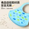 Babetes de Silicone Impermeáveis para Crianças, Babadores de Alimentação para Bebês, Babadores Saliva 3D Portáteis, Babadores Macios de Silicone de Grau Alimentício para Crianças