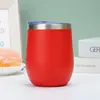 O copo de casca de ovo mais vendido da Amazon, 12oz, copo com isolamento a vácuo de aço inoxidável 304 de camada dupla, copo de ovo em forma de U pintado em spray