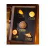 Espécimen natural tridimensional de erizo de mar, pintura decorativa, pequeña luz de noche, portafotos vintage, producto terminado, adecuado como regalo para maestros o como pequeño regalo corporativo