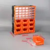 Ornamento de Mesa Gaveta-tipo Caixa de Armazenamento Peças de Parafuso Material Caixa de Ferramentas Montável na Parede Caixa de Componentes Eletrônicos Armário de Acessórios