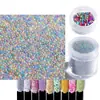Produto novo transfronteiriço 20g micro pérola para nail art caviar caixa transparente cânhamo flow material de decoração de enchimento diy