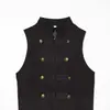 Para Comércio Exterior Transfronteiriço Europeu e Americano Roupas Femininas Aliexpress Venda Quente Moda de Verão Versátil Colete Sem Mangas com Design de Decoração de Nó de Corda