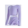 Traje de Dança Infantil Casaco Suéter Pequeno Roupa de Prática de Ballet para Meninas Manga Longa Outono e Inverno Conjunto de Três Peças