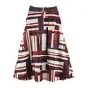 Atacado de Moda Feminina Transfronteiriço Primavera 2026 Novo Estilo Europeu e Americano Saia Estampada Elegante e da Moda com Cinto
