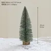 Árbol de Navidad de Cedro Flocado Nuevo Producto Transfronterizo Mini Adorno de Decoración de Oficina Árbol de Nieve de Escritorio