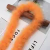 Tira de plumas planas de color directo de fábrica Tira de lana de pavo materiales de decoración manualidades regalo de Navidad DIY