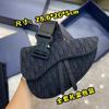 Nueva Bolsa de Pecho para Hombre Bolsa de Silla de Montar Lona Bordada Jacquard Bolso Cruzado de Moda Bolso Cruzado Casual para Hombres y Mujeres Bolso de Cintura para Pareja
