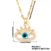 MOXI Europa y Estados Unidos nuevo网红 de moda simple tendencia estilo INS corona de circonita collar ojo colgante al por mayor