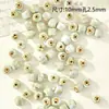 Acessórios de Joias Tecidos Contas Soltas de Cerâmica Bola com Esmalte de Flor Furo Grande Material para Pulseira Estudante Feminina Pulseira Redonda DIY