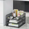 Organizador de archivos para debajo del escritorio, estante de almacenamiento vertical para documentos y archivos A4 para estaciones de trabajo de oficina, gabinete de almacenamiento de oficina vertical