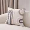 Capa de Almofada Estilo Boho Ins de Algodão e Linho para Sofá Sala de Estar Cama Mesinha de Cabeceira Encosto Janela de Canto Almofada com Franja com Enchimento