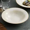 Tazón de Sopa Beige Dehua Cerámica Tazón de Fideos Hogareño Tazón Grande 2024 Pescado Encurtido Piezas de Carne Hervida Tazón Grande Tazón Profundo