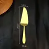 Conjunto de faca e espátula para bolo de aço inoxidável transfronteiriço, faca de pão com cabo longo, espátula para sobremesa, frutas, queijo, pizza, ferramentas de panificação