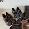 Nuevos Zapatos Mary Jane de Lana Grises para Mujer Otoño 2026 que Aumentan la Altura con Suela Suave, Cómodos y No Cansan para el Uso Diario