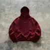 Moletom oversized masculino estilo americano para AliExpress, de peso pesado, com um design exclusivo de retalhos 3D, corte solto e ombros caídos