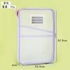 Bolsa de archivo de malla gruesa de tres capas Xiaomeng, transparente, con forma de L, tamaño A4, bolsa para tutoriales, bolsa de almacenamiento para clasificación de materias de examen para estudiantes