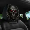 Funda para Reposacabezas de Coche con Calavera de Ojos Rojos Estampado Personalizado, Funda Universal para Almohada de Cuello para Interior de Coche, Se Puede Etiquetar y Enviar, Producción Personalizada a partir de Imágenes Proporcionadas