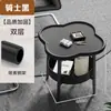 Mesa de Café Estilo Nuevo Mahjong, Estante para Tés, Estante de Almacenamiento para Mesa de Mahjong, Mesa Auxiliar Pequeña, Mesa de Té Móvil para Jugar Cartas en la Sala de Juegos