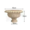 Vaso de Flores Grande Estilo Europeu Romano Coluna Jardim Adereços Vintage Pátio Jardim Villa Entrada Piso Suporte Vaso de Flores Grande