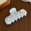 Grampo de cabelo de acetato com glitter estelar de alta qualidade, acessório de cabelo versátil de borboleta cravejado de diamantes, presilha de garra para rabo de cavalo alto, presilha de tubarão para coques