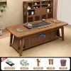 Nuevo Juego de Mesa de Té y Sillas de Madera Maciza Estilo Chino para Oficina, Estación de Preparación de Té Kung Fu, Mesa de Té y Juego de Mesa de Té Todo en Uno