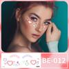 Maquiagem Rosto Fofo de Menina para o Ano Novo Adesivos Criativos para o Rosto na Véspera de Ano Novo Blush de Amor Adesivos de Maquiagem Fofos Adesivos de Tatuagem