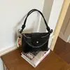 Bolsa de Mão com Textura Tecida Moda Transfronteiriça Nova Bolsa Saco Feminina de Grande Capacidade Texturizada Tendência Versátil de Ombro Único