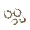 Pendientes Metálicos de Textura Geométrica Retorcida para Mujer, Diseño de Nicho, Únicos, Exquisitos, Modernos y Tendencia