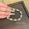 Pulsera Rosa con Purpurina Avanzada Moda Dulce Elegante Lujo Ligero Diseño de Nicho Personalidad Exquisita Versátil
