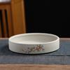 Pote para guardar bolo de chá Pu'er em cerâmica grosseira, pote de chá cerâmico multicamadas sobreposto, prato para frutas secas, pote de chá vintage em areia roxa, geração de atacado