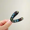 Pinza Pequeña Elegante y Sencilla en Forma de V con Incrustaciones de Diamantes, Artefacto Fijo para Coletas Altas, Pinza para Moño Bajo, Accesorios para el Cabello