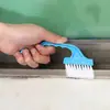 Cepillo Limpiador de Ranuras de Puertas y Ventanas con Recogedor, Cepillo para Espacios de Ventanas, Juego de Cepillos Pequeños Limpiadores de Ranuras de Ventanas