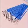 Pincel Pequeno Plano, Pincel de Contorno, Pincel para Tinta de Reboco, Plástico de Nylon Cabo Curto Desenho Grafite Jardim de Infância Pincel de Pintura Cabeça Plana