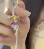 Pulsera Original de Nicho con Forma de Corazón Incrustaciones de Piedras Preciosas de Colores para Mujer Verano 2022 Personalizada Exquisita Joya de Amistad Perla