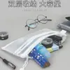 Estojo de lápis de malha transparente A6, Bolsa de papelaria portátil A6 para estudantes, Projetado especificamente para exames, Bolsa de armazenamento com zíper A6 de camada dupla e grande capacidade