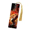Merchandising del anime Demon Slayer Colgante de marcapáginas acrílico de doble cara de Tanjiro y Nezuko con borlas
