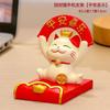 Ornamento Criativo Fofo Gato da Sorte Novo Suporte para Celular Estação de Escritório Decoração de Mesa de Trabalho Presente Avançado