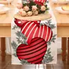 Amazon Novo Caminho de Mesa Dia dos Namorados Linho Toalha de Mesa Estampada Decoração de Casa Sofá Festa Decoração de Atmosfera Festiva