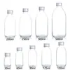 Garrafas de Xarope de Grande Capacidade 250 300 500ml Garrafas Transparentes para Líquido Oral 30ml Garrafas de Vidro Farmacêutico com Dosador 60ml