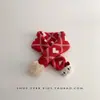 Bufanda Roja de Año Nuevo para Bebé Otoño e Invierno Gruesa Cálida Tejida para Cuello para Hombres Mujeres y Niños Bufanda de Cuello a Prueba de Viento Navideña