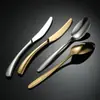Acero Inoxidable 304 Elegante Vajilla Occidental Juego de Vajilla de Gama Alta Cuchara de Acero Inoxidable Cuchillo Occidental Cuchillo para Steak Tenedor y Cuchara