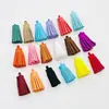 Colgante para Teléfono Móvil con Borla de Terciopelo Coreano de 3 cm, Accesorios para Joyería DIY con Borla de Cuero