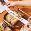 Caja para hornear sándwiches al por mayor de fábrica compartimento caja de pan tostado de dos compartimentos fruta empaque de plástico transparente