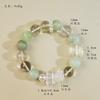 [Uva Verde después de la Lluvia] Cristal Natural Xiuyu Cristal Limón Copo de Nieve Fantasma Pulsera Pulsera Venta al por Mayor Regalo para Mejor Amigo