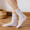 Calcetines de Verano de Malla Transpirable con Diseño de Corazón Calado de Encaje, Delgados Estilo Ballet para Niñas, Combinados con Zapatos Pequeños de Cuero, Estilo Universitario para Mujeres